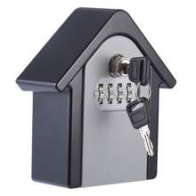 Cofre de parede para chaves, de alta segurança, caixa de cofre para externo, 4 dígitos, armazenamento seguro 2024 - compre barato