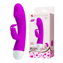 Pretty Love-vibrador de conejo de masaje corporal para mujer, Consolador de masturbación femenina recargable por USB, vibrador de punto G de 30 velocidades, juguete sexual 2024 - compra barato