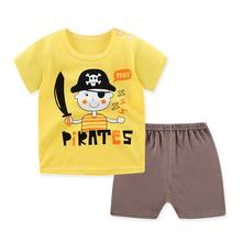 Baby Clothing Baby Boy Cartoon T-shirt Two Piece Baby Girl Cotton Short Sleeve Set Fashion Kids Clothing Kids Clothes 2024 - buy cheap