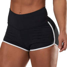Новые женские спортивные шорты для йоги летние сексуальные шорты леггинсы с высокой талией Короткие штаны для фитнеса одежда для бега 2024 - купить недорого