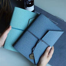 Sharkbang-Cuaderno de hojas sueltas Vintage A5, libreta en espiral de negocios, diarios, planificador semanal mensual, Agenda, papelería, 2021 2024 - compra barato