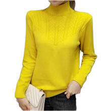 Korean Semi-Turtleneck Sweaters Lady New Autumn/Winter Sweater Jacket Female Fashion Loose Thick Pullover Knitt Sweater Women 2024 - buy cheap