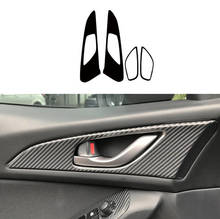 Car Accessories carbon fiber sticker Door bowl sticker interior Stickers Trim For Mazda 3 Axela 2014 2015 2016 2017 2018 W11 2024 - buy cheap