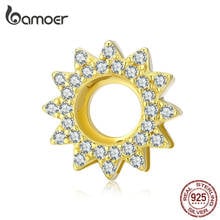 bamoer DIY Charm fit for Silver 925 Original Reflexions Bracelet Authentic Sterling Silver Gold Color Jewelry Accessories SCX107 2024 - buy cheap