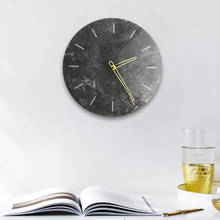 Funlife Black Marble Wall Clock,Modern Design Creative Nordic Clocks DIY Silence Wall Watch For Bedroom Living Room Home Decor 2024 - buy cheap