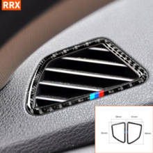 Для BMW X5 E70 X6 E71 2008-2013 углеродного волокна боковые панели отверстия авто кондиционера, рамка выходов наклейка для тюнинга автомобиля аксессуары 2024 - купить недорого