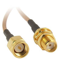 15CM SMA Male to SMA Female Nut Bulkhead Crimp RG316 Coax Cable Jumper Pigtail  PAK55 2024 - buy cheap