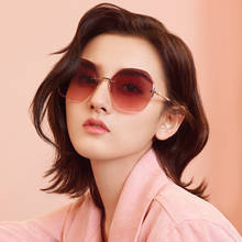 PARZIN Sunglasses Women Luxury Metal Rimless Ladies Sun Glasses Korean Polygonal  Eyewear For Women UV 400  8224X 2024 - buy cheap