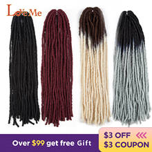 LOVE ME 20 Inch Crochet Hair  Faux Locs Curly Synthetic Braids Extensions Hair clip Ombre extensions dreadlocks hair  afro curls 2024 - buy cheap
