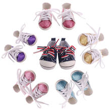 Zapatos para muñecas de 7Cm, zapatos de pentagrama de Chip compatibles con muñeca bebé recién nacida de 18 pulgadas y 43Cm con lentejuelas, regalo de cumpleaños para niños de nuestra generación 2024 - compra barato
