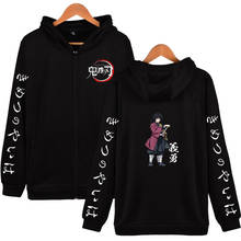Demon Slayer: Kimetsu no Yaiba Print Zipper Hoodie Men/Women Winter Fashion Popular Hoodies Sweatshirt Hot Sale Jacket Coat 2024 - buy cheap