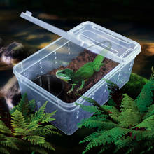 New Transparent Plastic Box Insect Reptile Transport Breeding Live Food Feeding Box 2024 - buy cheap