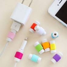 USB Cable Protector Earphone Wire Cord Protection Cover Random Color Data Charger Earphone Cable Cover Protective Sleeve 2024 - buy cheap