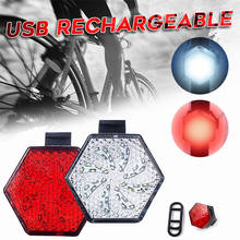 LED Bicycle Lights USB Rechargeable Bike Tail Light Bicycle Cycling Warning Rear Lamp Disc Safety Light Flashing Flare Emergency 2024 - buy cheap