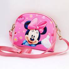 Disney princess children pu bag shoulder cartoon girl bag messenger Frozen Elsa handbag Mickey mouse minnie kid bag gift purse 2024 - buy cheap