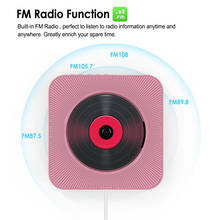 Настенный CD-плеер домашний аудио магнитофон HD видео плеер с пультом дистанционного управления fm-радио встроенные HiFi Колонки USB MP3 #5 2024 - купить недорого