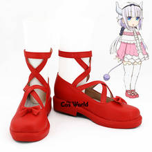 Kanna Kamui-Botas de Anime de la señora Kobayashi, zapatos de Cosplay personalizados, 3 colores 2024 - compra barato