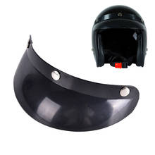 Vintage 3-snap capacete da motocicleta pico lente rosto aberto sombra de sol viseira escudo 2024 - compre barato