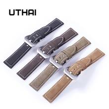 UTHAI P12 20mm Watch Strap Genuine 22mm Watch Band 18-24mm Watch Accessories High Quality 22mm Leather Watch Strap Watchbands 2024 - buy cheap