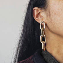 1 par de pendientes bohemios Punk, joyería, pendientes geométricos huecos grandes, el mejor regalo para mujeres y niñas E054 2024 - compra barato