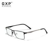 Мужские очки в титановой оправе GXP, классические квадратные очки для коррекции зрения при близорукости, 2021 2024 - купить недорого