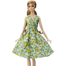 NK New Doll Noble  Floral Dress Beautiful Handmade Party Fashion Skirt For Barbie Doll Best Children Girl Gift 141A 2024 - buy cheap