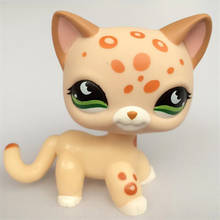 Редкие игрушки для питомцев, Lps, маленький котенок с коротким ворсом #994, черный котенок с синими глазами, рождественский подарок для детей 2024 - купить недорого