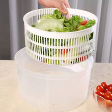 Escurridor de ensalada giratorio, limpiador de lechuga verde, frutas y verduras colador para lavar, accesorio de cocina 2024 - compra barato