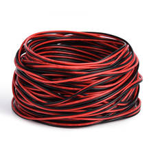 Cables eléctricos de calibre 22AWG, 10 metros, rojo + 10 metros, negro, Cable blando de PVC de cobre estañado aislado para tira de luces LED, bricolaje 2024 - compra barato