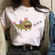 Cute Summer Korean Casual Loose Tshirt Women Letter T-shirts Printing Funny Tee Shirt for Female Top Clothes Short Sleeve Tees 2024 - buy cheap