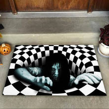 Terror Halloween Party Area Rugs Horror Skulls 3D Printing Carpets for Living Room Bedroom Large Carpet Flannel Home kitchen Mat 2024 - buy cheap