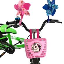 Cesta da bicicleta do miúdo saco de bicicleta mini bonito dos desenhos animados moda padrão bicicleta guiador cesta para crianças scooter bicicleta acessórios 2024 - compre barato