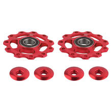 2pcs 11T Aluminum Alloy MTB Mountain Bike Bicycle Rear Derailleur Pulley Jockey Wheel Road Bike Guide Roller 2024 - buy cheap