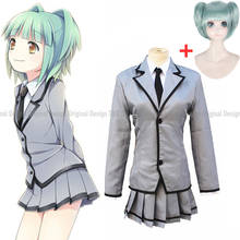 Assassination Classroom Ansatsu Kyoushitsu Kaede Kayano Cosplay Costume Kataoka Megu Full Set Coat+Skirt+Tie School Uniform Wig 2024 - buy cheap