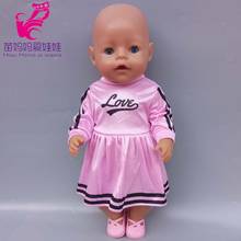 Ropa para muñeca de 17 pulgadas, ropa para muñeca de 40cm, pantalones, vestido para muñeca de niña 2024 - compra barato