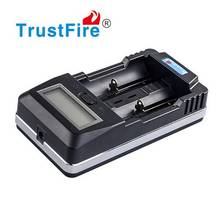TrustFire-cargador de batería de iones de litio inteligente TR-011, 2 ranuras, pantalla LCD, cargador de energía con puerto USB para baterías 18650, 14500, 26650 2024 - compra barato