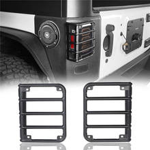 2PCS Car Rear Tail Light Guard Protective Cover for Jeep Wrangler JK Unlimited 07-18 Rear Brake Lamp Hood Styling Accessories 2024 - buy cheap