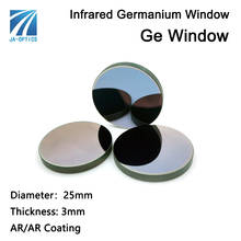 JA-OPTICS Infrared Germanium Window Lens Dia25x3mm Optical Ge Windows 8-12um for Thermal Imaging  Temperature Measuring 2024 - compre barato