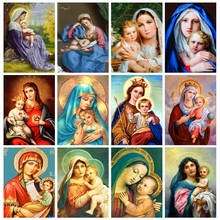 HUACAN 5d Diamond Painting New Arrivals Virgin Mary Diamond Embroidery Sale Religion Kids Rhinestones Mosaic Decortion 2024 - buy cheap