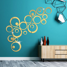 3D DIY Circles Mirror Wall Stickers for Kids Room Art Acrylic Sticker Home Decor Living Room Decoration Bedroom Decor Wall Decal 2024 - buy cheap