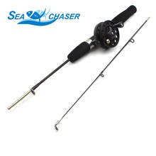 NEW 80cm black carbon Winter Fishing Rod Ice Fishing Reel Pole Set Spinning Travel Shrimp Rod Free shipping 2024 - buy cheap
