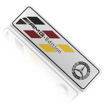 1 шт., Автомобильный дизайн, 3D металлический Автомобильный знак, эмблема, наклейка на багажник автомобиля для Mercedes benz A B R G Class GLK GLA C200 E200 2024 - купить недорого