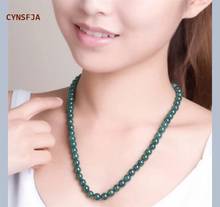 CYNSFJA Real Certified Natural "A" Burmese Emerald Jadeite Women'  Lucky Myanmar Jade Necklace Ice Green High Quality Best Gifts 2024 - buy cheap