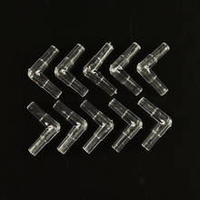 10Pcs Aquarium Plastic L Shaped 2 Way 5mm Dia Air Line Tube Valve Connectors 2024 - buy cheap