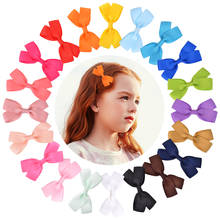 2Pcs/lot Grosgrain Ribbon Hair Bows With Clips For Cute Baby Girls Colorful Hair Clips Hairpins Barrettes Kids Hair Accessories 2024 - buy cheap