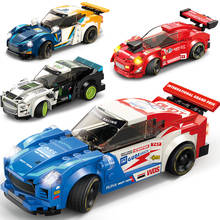 Technique Speed Champions Sports Super Movie Cartoon Car Racer Kit Set Block DIY Model Building Bricks Moc Toy City Vehicle Game 2024 - buy cheap