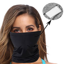 Balaclava para lenço de pescoço, bandana para motocicleta, cobertura para o rosto com filtro de bolso, à prova de poeira 2024 - compre barato