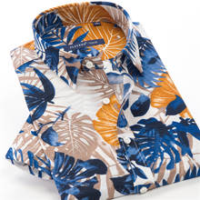Summer New Men's Floral Cotton Shirt Plus Size 8XL 10XL Fashion Casual Loose Hawaiian Short Sleeve Shirt Mens Vintage Clothing 2024 - buy cheap