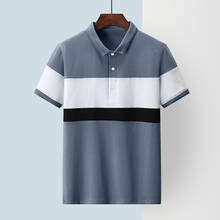 2021 Summer Men's Fashion High Quality Casual Lapel Short Sleeve Polo T-Shirt Men's Comfortable Breathable Cotton Polo T-Shirt 2024 - buy cheap