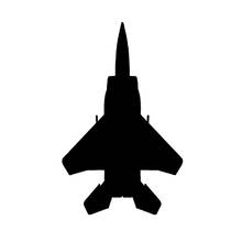 Car Stickers Exquisite and Ferocious F15 Jet Aircraft Jet Fighter PVC Car Decoration Accessories Stickers Black/white,16cm*10cm 2024 - buy cheap